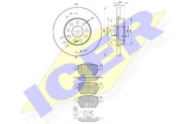 REMSA 1030.00 Комплект гальм, дисковий гальмівний механізм