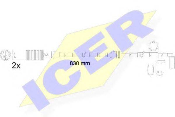 ICER 25238 Сигналізатор, знос гальмівних колодок