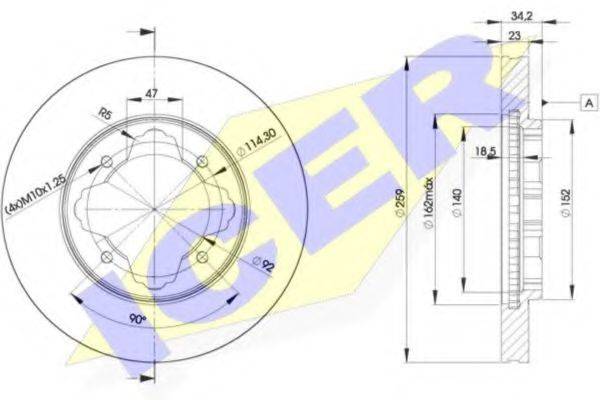 LUCAS ENGINE DRIVE DF2024 гальмівний диск