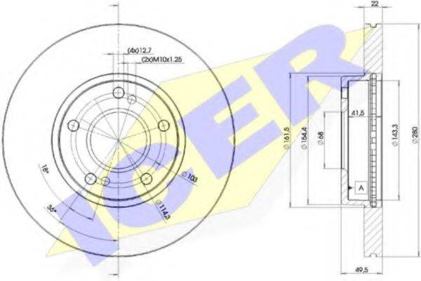 REMSA 610.10 гальмівний диск