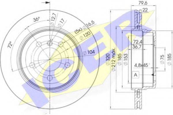 LUCAS ELECTRICAL DF4388 гальмівний диск