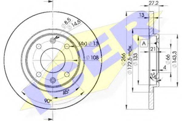 REMSA 53600 Комплект гальмівних колодок, дискове гальмо