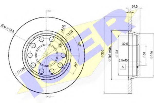 LUCAS TVS DF4211 гальмівний диск