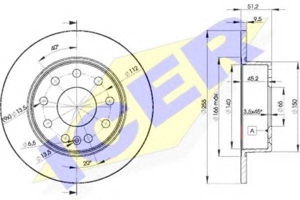 LUCAS DF4276 гальмівний диск