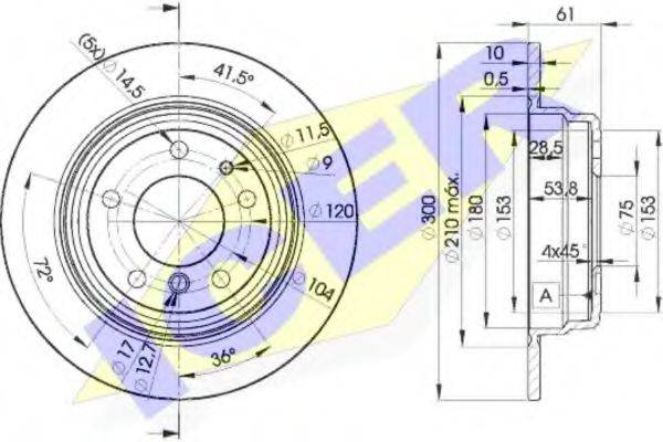 REMSA 342.00 гальмівний диск