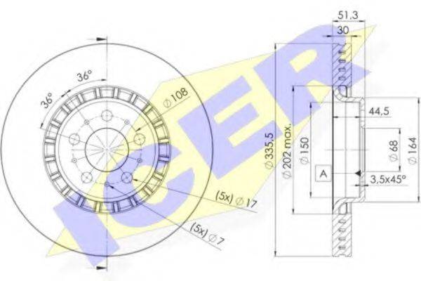 LUCAS ENGINE DRIVE DF4340S гальмівний диск