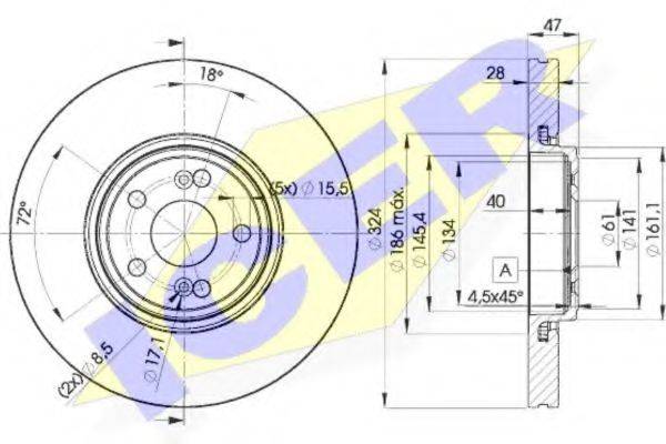 LUCAS ENGINE DRIVE DF4231S гальмівний диск