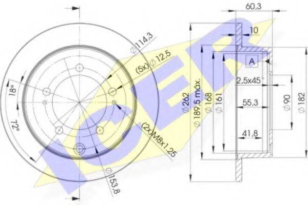 LUCAS DF4913 гальмівний диск