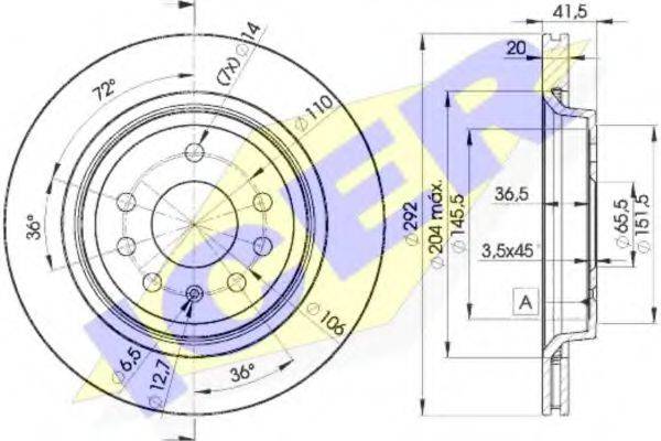 REMSA 686.10 гальмівний диск
