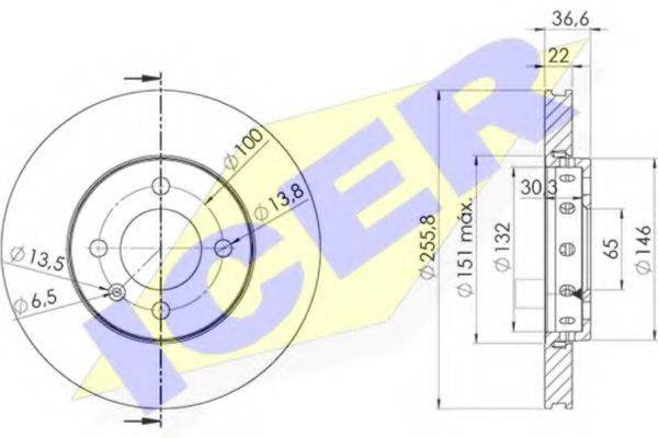 LUCAS ENGINE DRIVE DF6252 гальмівний диск