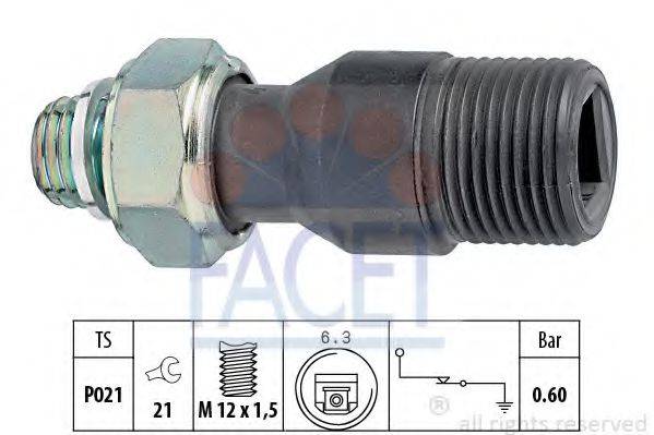 FACET 70123 Датчик тиску масла