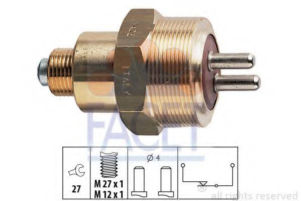 FACET 76101 Вимикач, фара заднього ходу