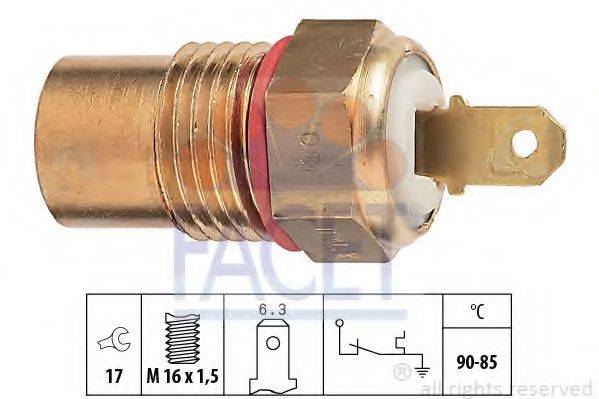 KW 550 258 Термивимикач, вентилятор радіатора