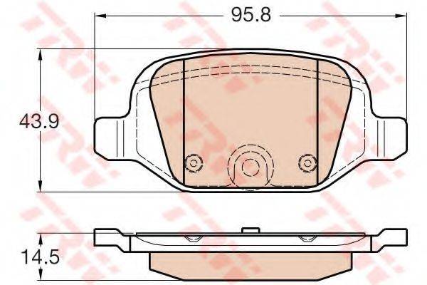 REMSA 72701 Комплект гальмівних колодок, дискове гальмо