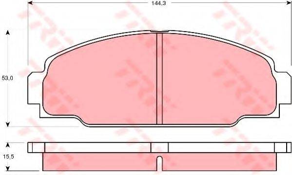 TRW 21783 Комплект гальмівних колодок, дискове гальмо