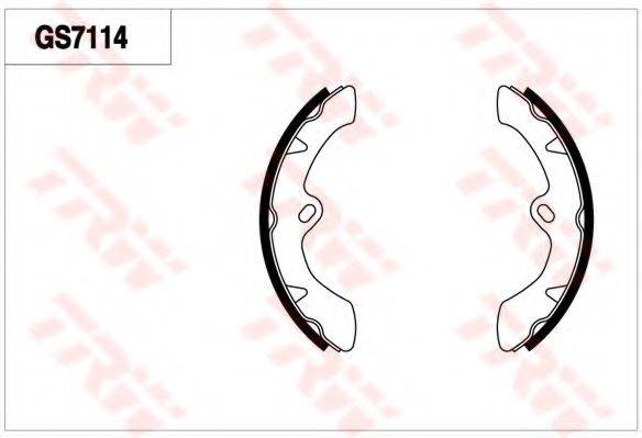 MAZDA W02326310 Комплект гальмівних колодок