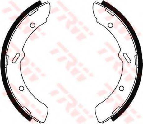 MITSUBISHI MB060596 Комплект гальмівних колодок