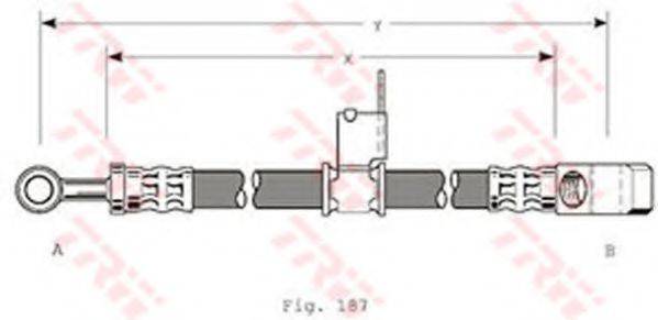 BENDIX 171667B Гальмівний шланг