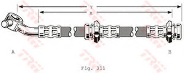 BENDIX 171796B Гальмівний шланг