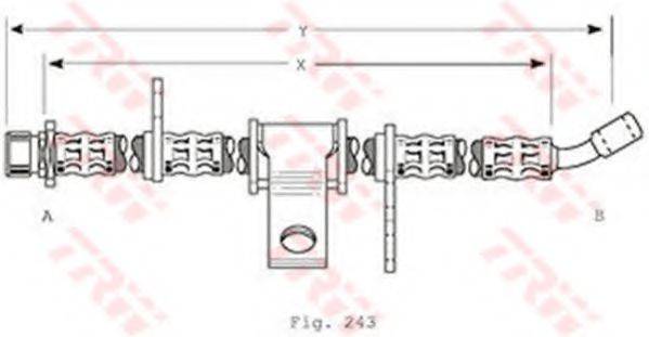 PAGID 70352 Гальмівний шланг