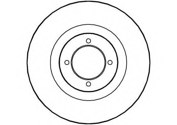 LUCAS ELECTRICAL DF1858 гальмівний диск