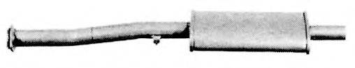 BOSAL 227-033 Середній глушник вихлопних газів