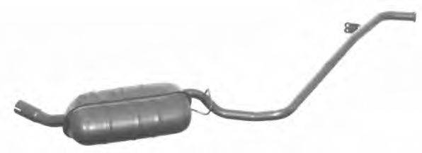 TESH 250263 Глушник вихлопних газів кінцевий