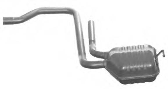TESH 240686 Середній глушник вихлопних газів