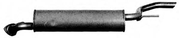 BOSAL 170-229 Глушник вихлопних газів кінцевий