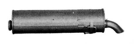 TESH 210787 Глушник вихлопних газів кінцевий