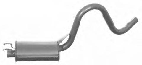 BOSAL 190-705 Середній глушник вихлопних газів