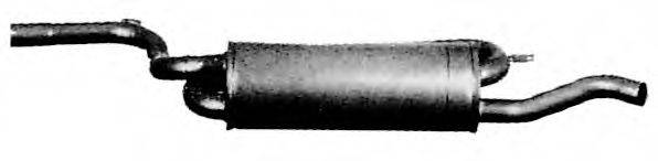 BOSAL 190-267 Глушник вихлопних газів кінцевий