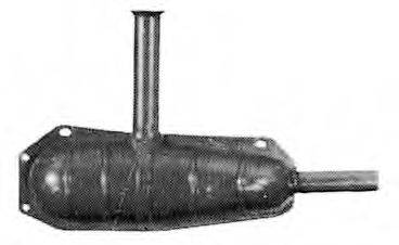 TESH 210340 Глушник вихлопних газів кінцевий