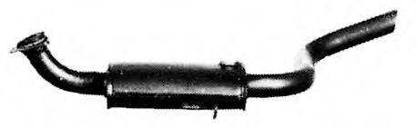 BOSAL 210-781 Глушник вихлопних газів кінцевий