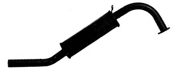 BOSAL 210-765 Середній глушник вихлопних газів