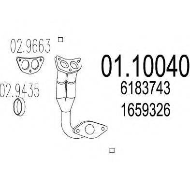 TIMAX 301008 Труба вихлопного газу