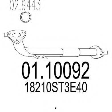 TIMAX 301432 Труба вихлопного газу