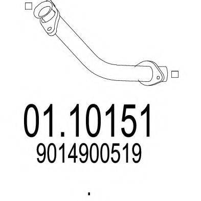 TIMAX 110389 Труба вихлопного газу