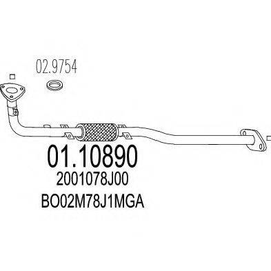 TIMAX 301077 Труба вихлопного газу