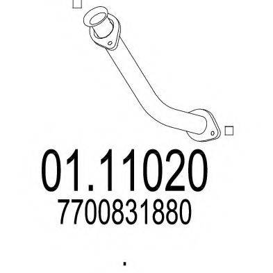 SIGAM 50155 Труба вихлопного газу