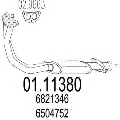 TIMAX 220084 Труба вихлопного газу