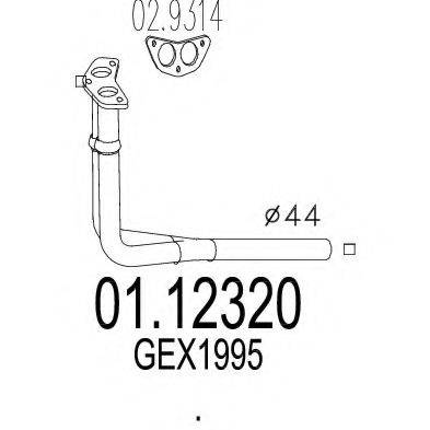 TIMAX 110154 Труба вихлопного газу