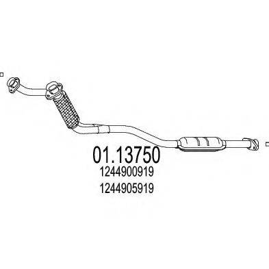 WALKER 13200 Труба вихлопного газу