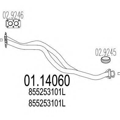 TIMAX 140165 Труба вихлопного газу