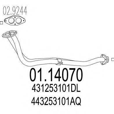 TIMAX 140010 Труба вихлопного газу