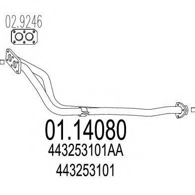TIMAX 140013 Труба вихлопного газу