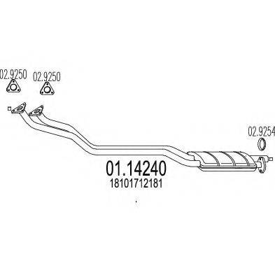 CIA 11540 Труба вихлопного газу