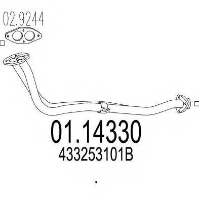 ZARA 01911 Труба вихлопного газу