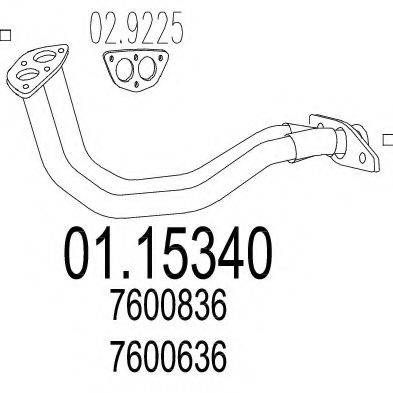 TIMAX 130266 Труба вихлопного газу