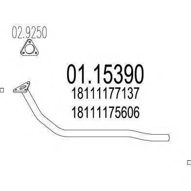 CISAM 223921 Труба вихлопного газу